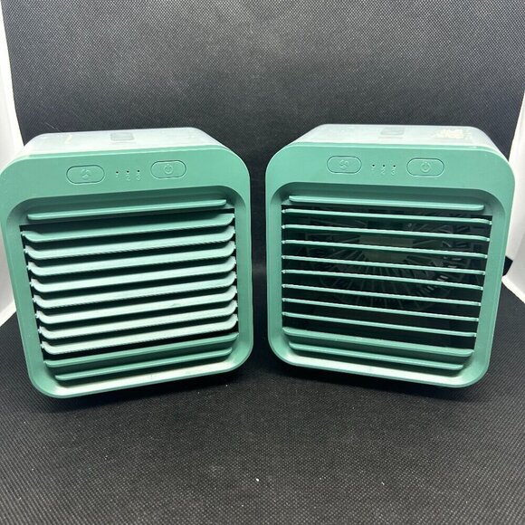 Set of two desktop mini cooling fans - Picture 1 of 4